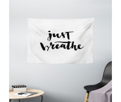 Modern Lettering Wide Tapestry