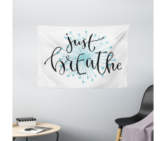 Optimistic Saying Wide Tapestry