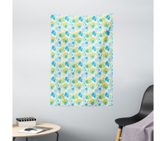 Pastel Whimsical Doodle Tapestry