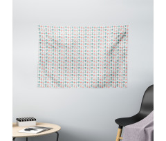 Houndstooth Motifs Wide Tapestry