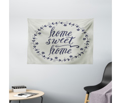 Hand Written Text Wide Tapestry