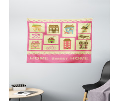Retro Style Set Wide Tapestry