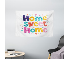 Typography Phrase Wide Tapestry