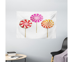 Lolly Pops on Sticks Wide Tapestry