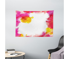 Paint Splashes Art Wide Tapestry