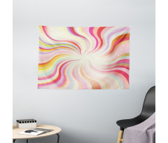 Wavy Lines Sixties Wide Tapestry