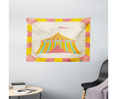 Circus Tent Grunge Wide Tapestry