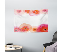Romantic Flora Wide Tapestry