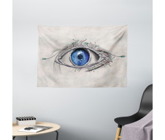 Futuristic Mechanic Sight Wide Tapestry