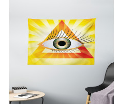 Powerful Sight Triangle Wide Tapestry