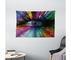 Abstract Vibrant Optical Wide Tapestry