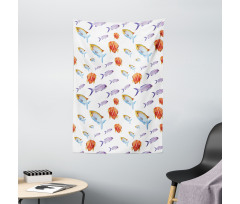 Goldfish and Mackerel Tapestry