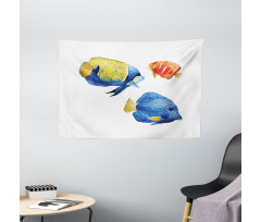 Tropic Accents Aquarium Wide Tapestry