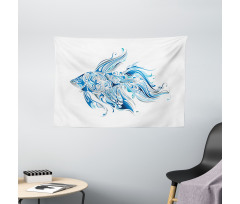 Abstract Betta Splenden Wide Tapestry