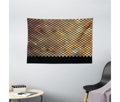 Mosaic of Squares Wide Tapestry