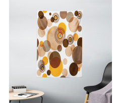 Chaotic Spots Rings Tapestry