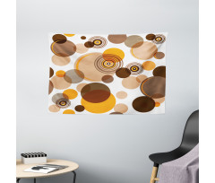 Chaotic Spots Rings Wide Tapestry