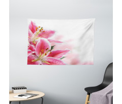 Lilies Bouquet Wide Tapestry