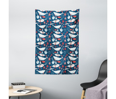 School of Fish Narwhal Tapestry