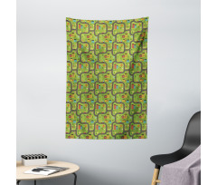 Cartoon Road Tapestry