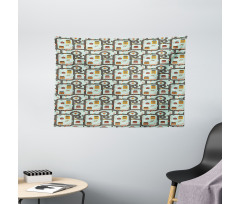 Roads Planes Wide Tapestry