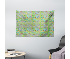 Farm Factory Wide Tapestry