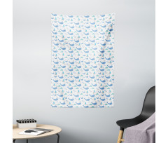 Marine Life Themed Design Tapestry