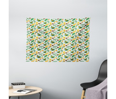 Coconut Pineapple Wide Tapestry