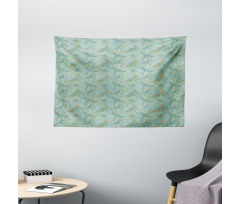 Vintage Lake Picture Wide Tapestry