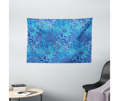 Abstract Fish Skin Scales Wide Tapestry