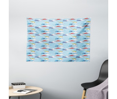 Sketch Planes Wide Tapestry