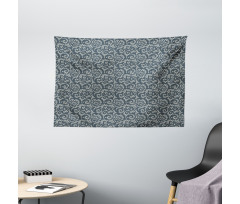 Lace Style Flower Design Wide Tapestry