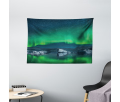 Snowy Hills of Arctic Wide Tapestry