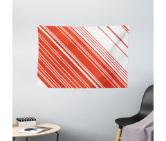 Barcode Lines Design Wide Tapestry