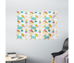 Geometrical Graphic Wide Tapestry