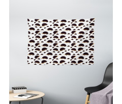 Porcupine Characters Wide Tapestry