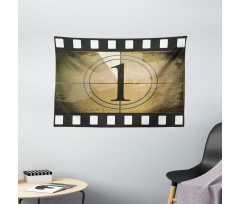 Grunge Countdown Wide Tapestry