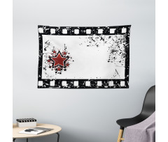 Grunge Strip Star Wide Tapestry