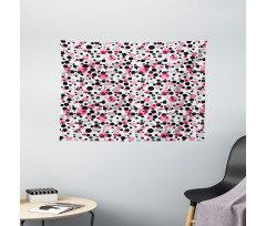 Grunge Spotty Pattern Wide Tapestry