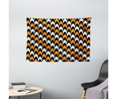 Catstooth Pattern Wide Tapestry
