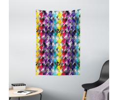 Diagonal Houndstooth Tapestry