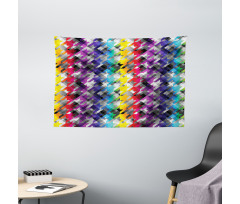 Diagonal Houndstooth Wide Tapestry