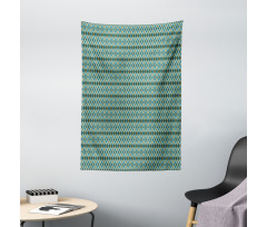 Overlapping Diamond Shape Tapestry