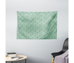 Spring Tulip Petals Wide Tapestry