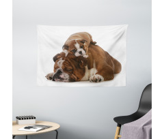 Father and Son Wide Tapestry