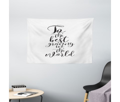 Hand Lettering Words Wide Tapestry