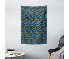 Abstract Oriental Motif Tapestry