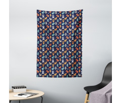 Cat Dog and Mouse Tapestry