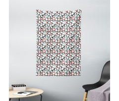 Retro Abstract Pattern Tapestry