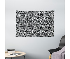 Circle and Dots Wide Tapestry